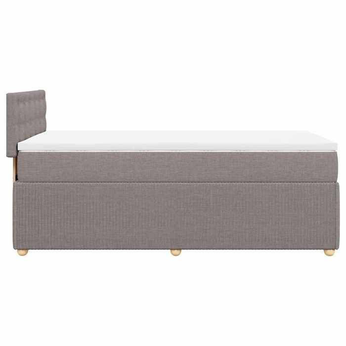 Struttura letto con materasso - Maison Exclusive - Tortora - 80x200 cm - Massimo relax