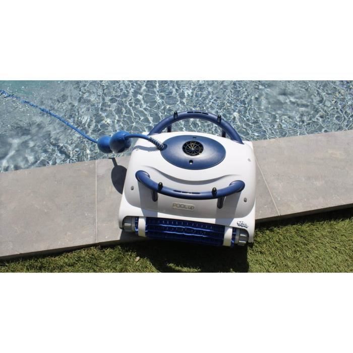 Robot eléctrico para piscinas Dolphin para la limpieza de suelos y paredes con carrito - Pool Up + Caddy