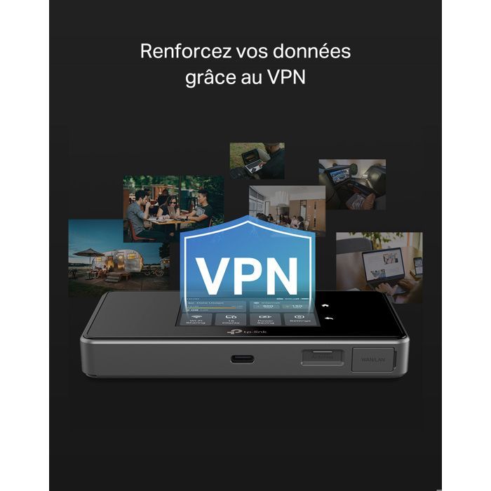 Router mobile 5G - TP-LINK - M8550 - WiFi 6E AXE3600 - 3,4 Gbps - Touch screen - USB-C
