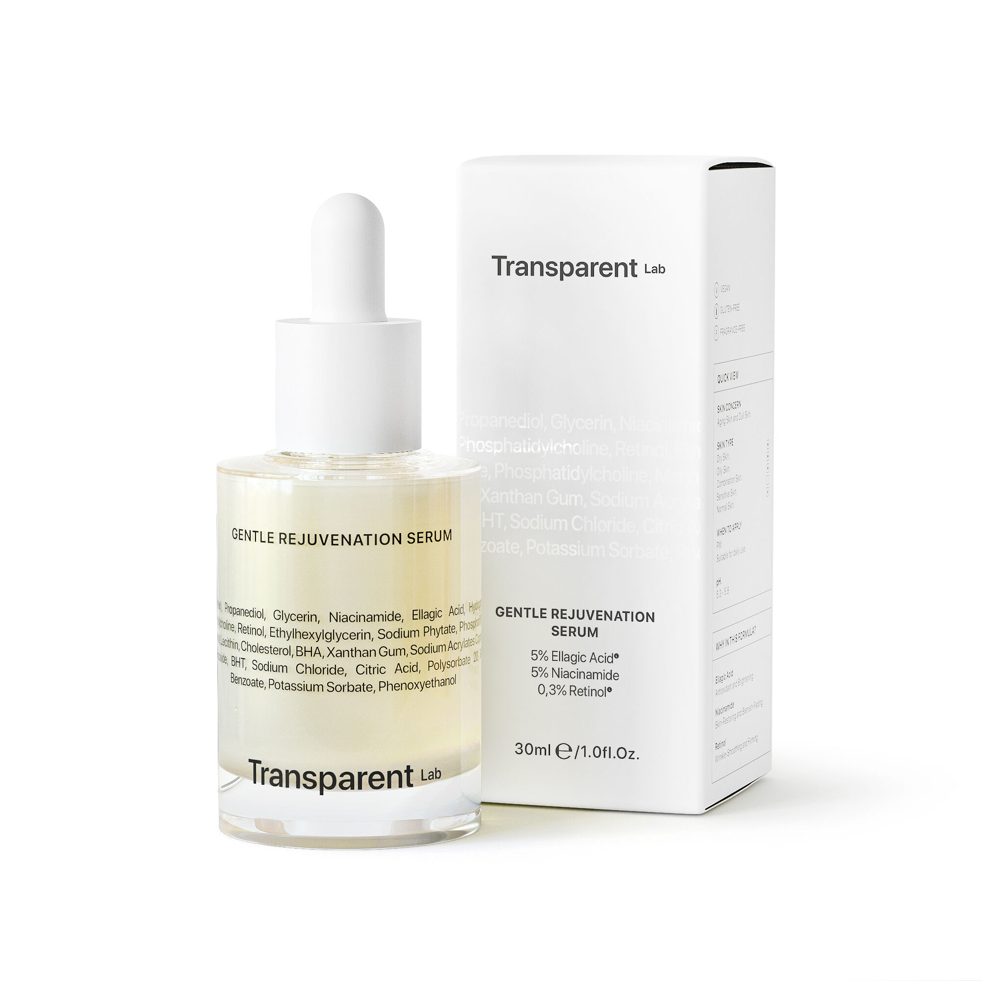 Transparent Lab nežni pomlajevalni serum