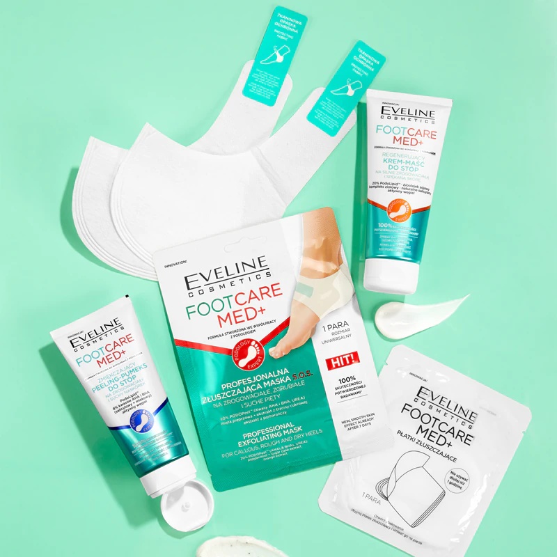 „Eveline Cosmetics Foot Care Med“ šveičiamoji kulnų kaukė