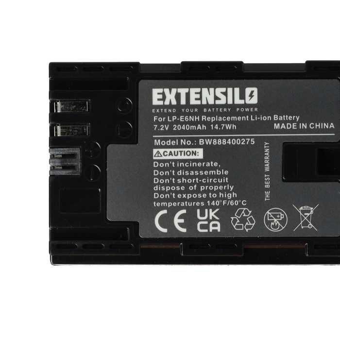 EXTENSILO 3x Battery compatible with Canon EOS 5DS, 5DS R, 60D, 6D Mark II, 5D Mark III, 5D Mark IV, 6D, 5D Mark II, 60Da camera