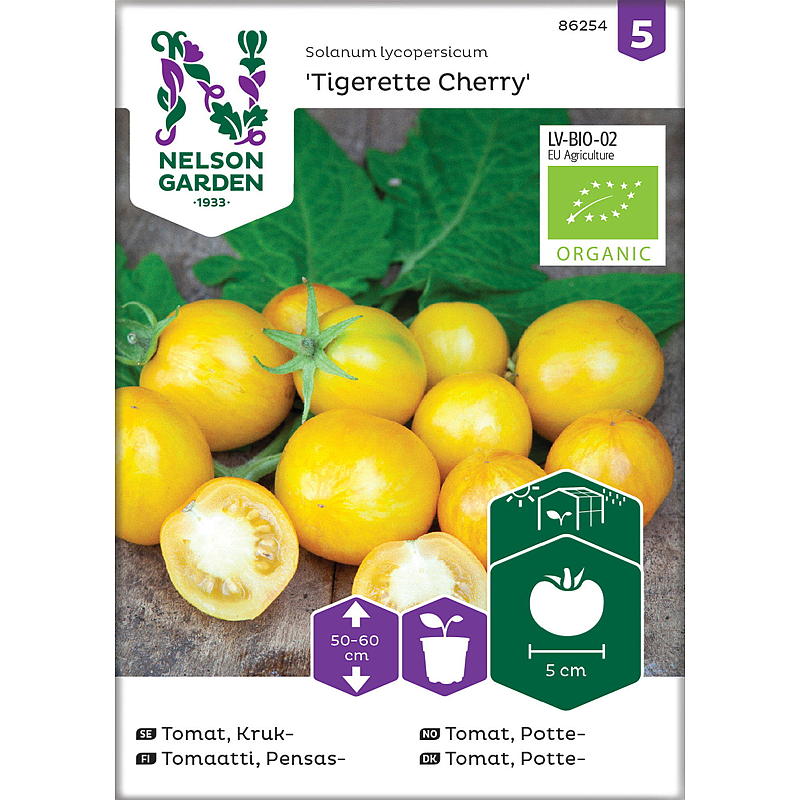 Nelson Garden Frøtomatpotte -, Tigerette Cherry