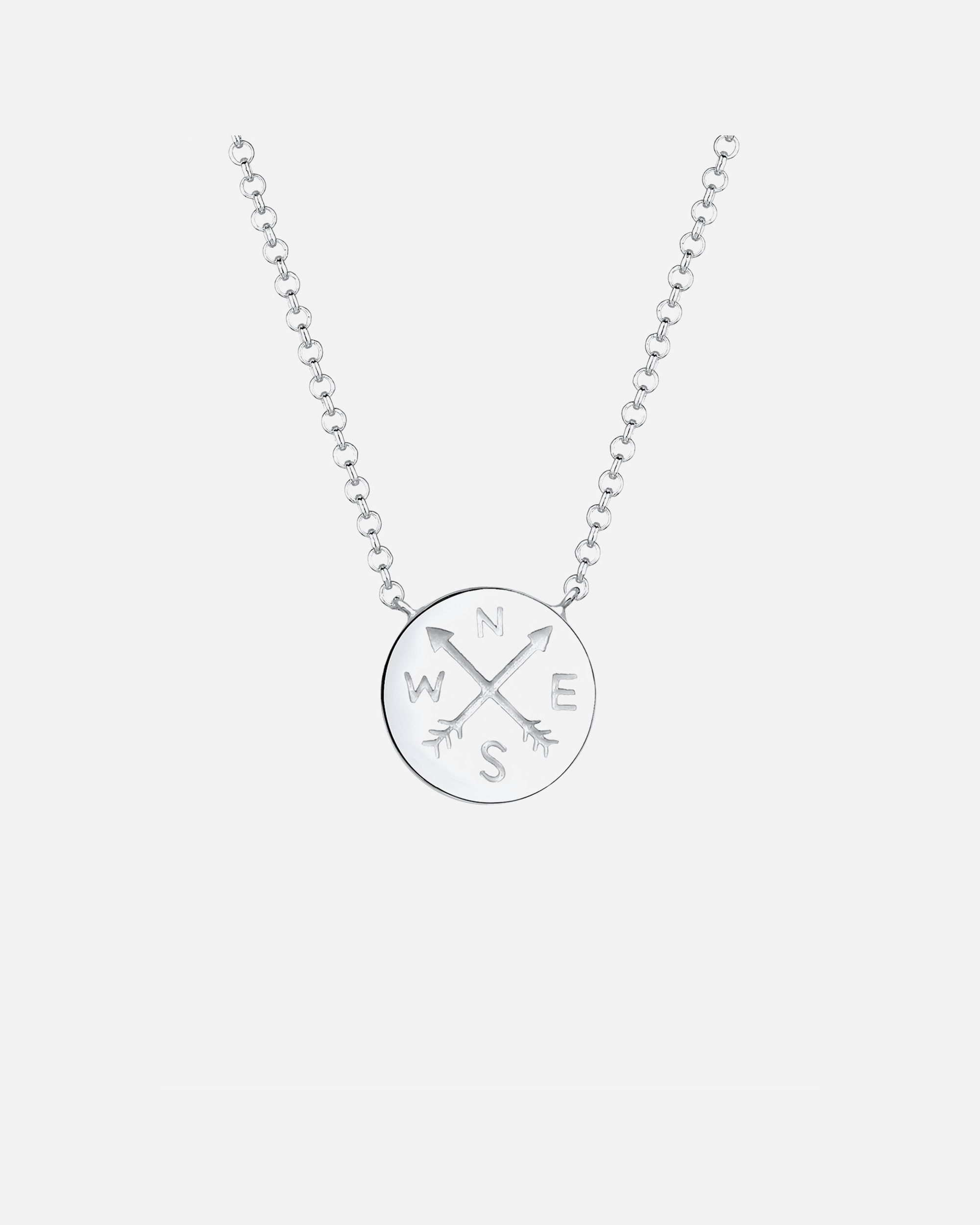 Elli Femme Pendentif Compas Boussole Voyager - (925/1000) Argent