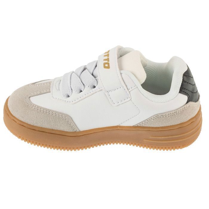 Scarpe da calcetto indoor - LOTTO - Makera K 2601250K-1011 - Bianco - Bambino - Tomaia sintetica