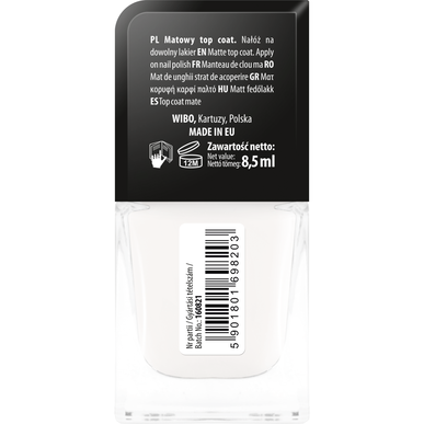 Wibo mattaefektikynsien päällyslakka 8,5 ml
