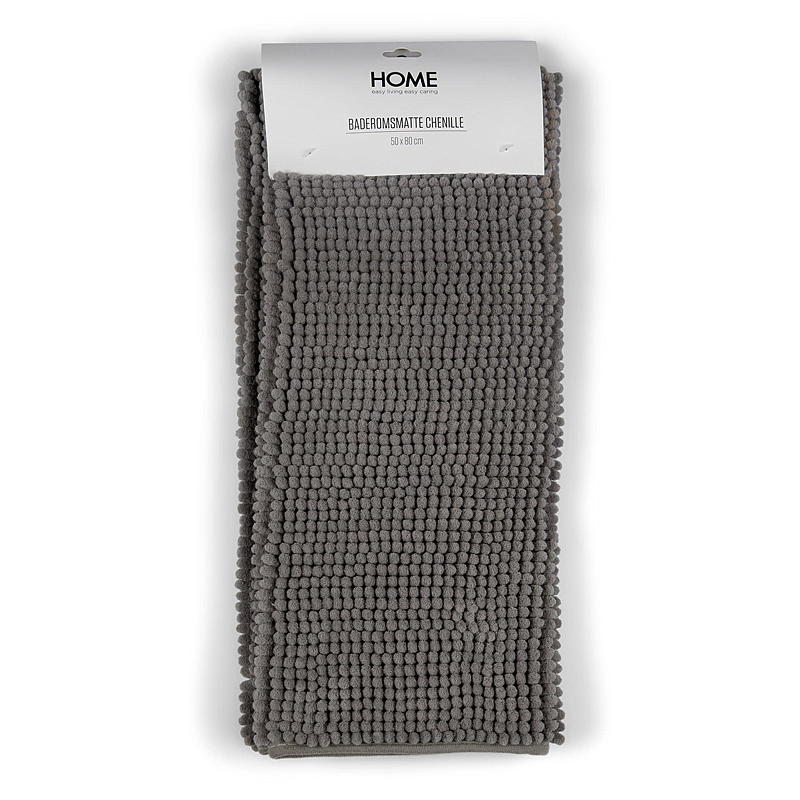 Hjem Bademåtte 50x80 cm mørk beige Chenille