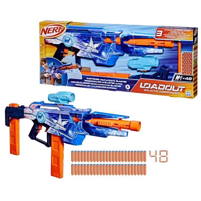 Nerf Loadout Galactic Commander, motorized foam dart blaster, 3 accessories and 48 Nerf N1 darts, ages 8+