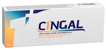 ABIOGEN Cingal 4 ml voorgevulde intra-articulaire spuit op basis van hyaluronzuur