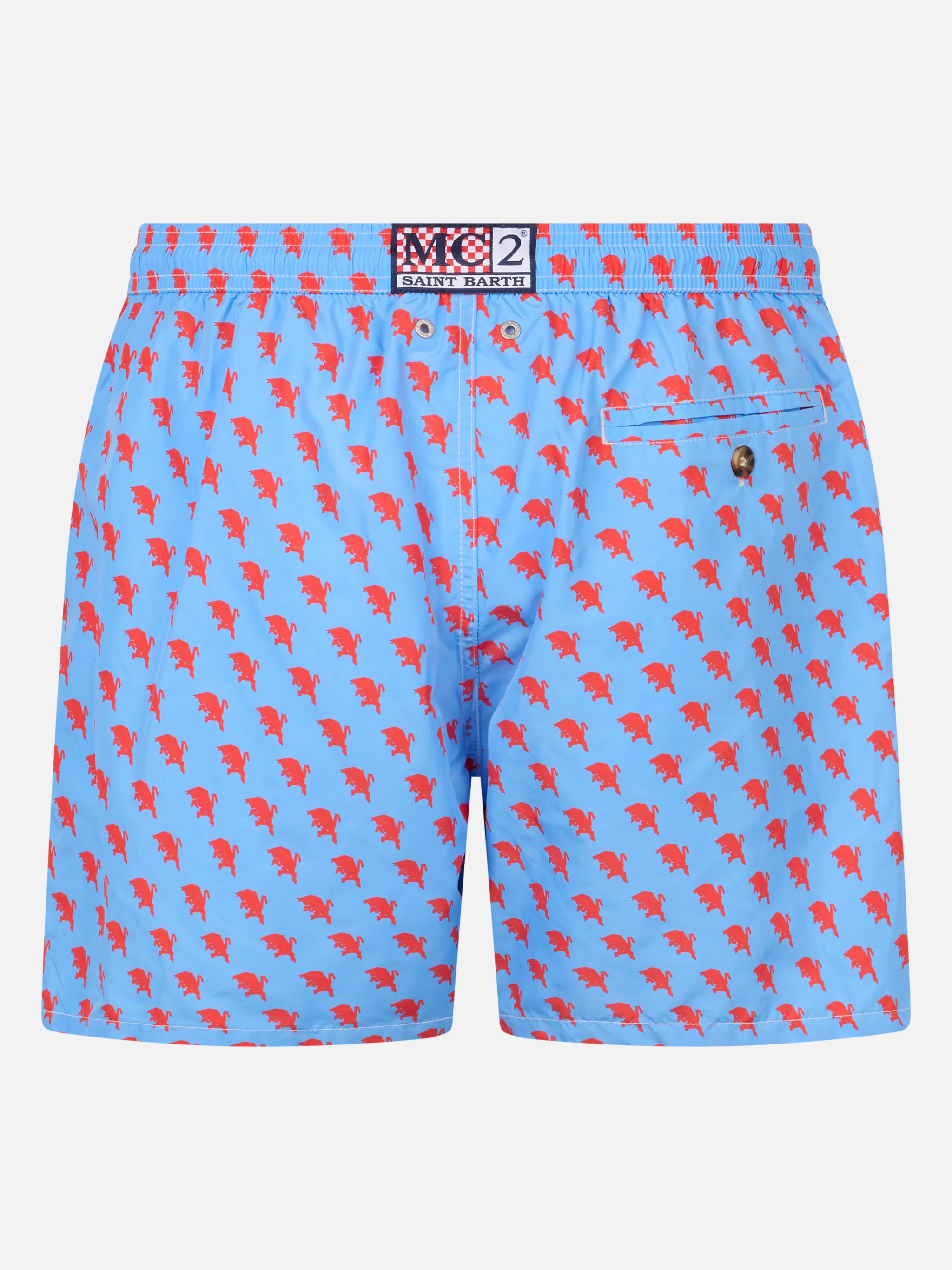 Costume da bagno da uomo in tessuto leggero con stampa logo Torino | E