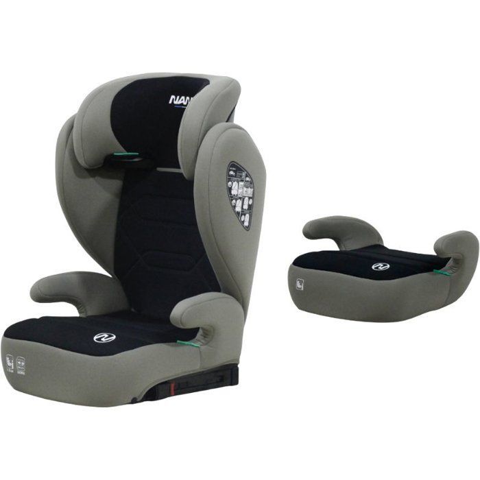 Siège auto - NANIA - Belem - Groupe 2/3 - I-size - 100/150 cm - 4 à 12 ans - Protection Latérale - Appui-tête Réglable - Noir