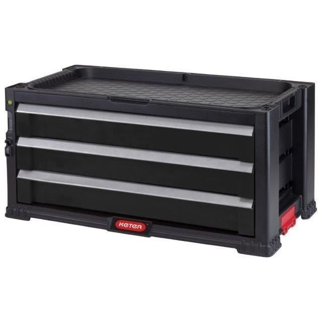 KETER gereedschapswagen met 3 laden - 59 x 29 x 26 cm