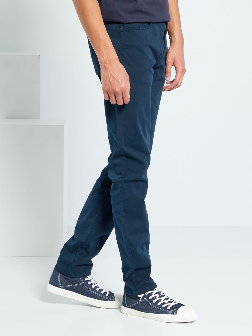 Spodnie obcisłe Dł. 38 + 195 cm - NIEBIESKIE