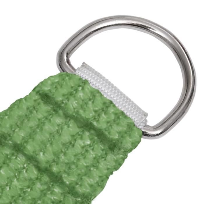 Vela de sombra rectangular VIDAXL - Verde claro - 160 g/m² - 2x5 m - Resistente a los rayos UV
