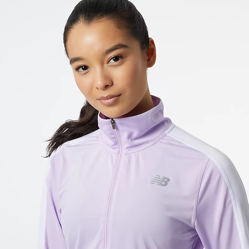 Damskie spodnie Accelerate Half Zip - CYBER LILAC