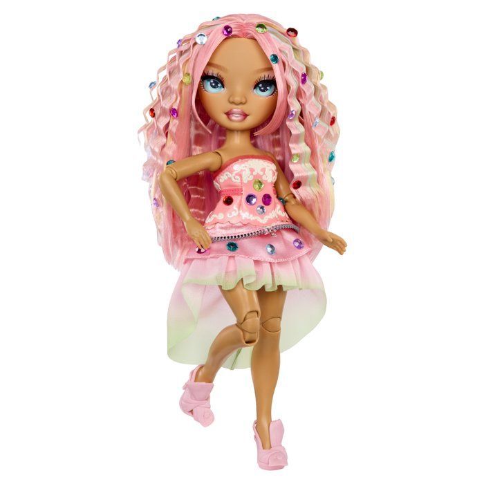 Rainbow High - Bambola alla moda Be Dazzling - Adeline Rose - 28 cm - Gemme scintillanti e accessori inclusi