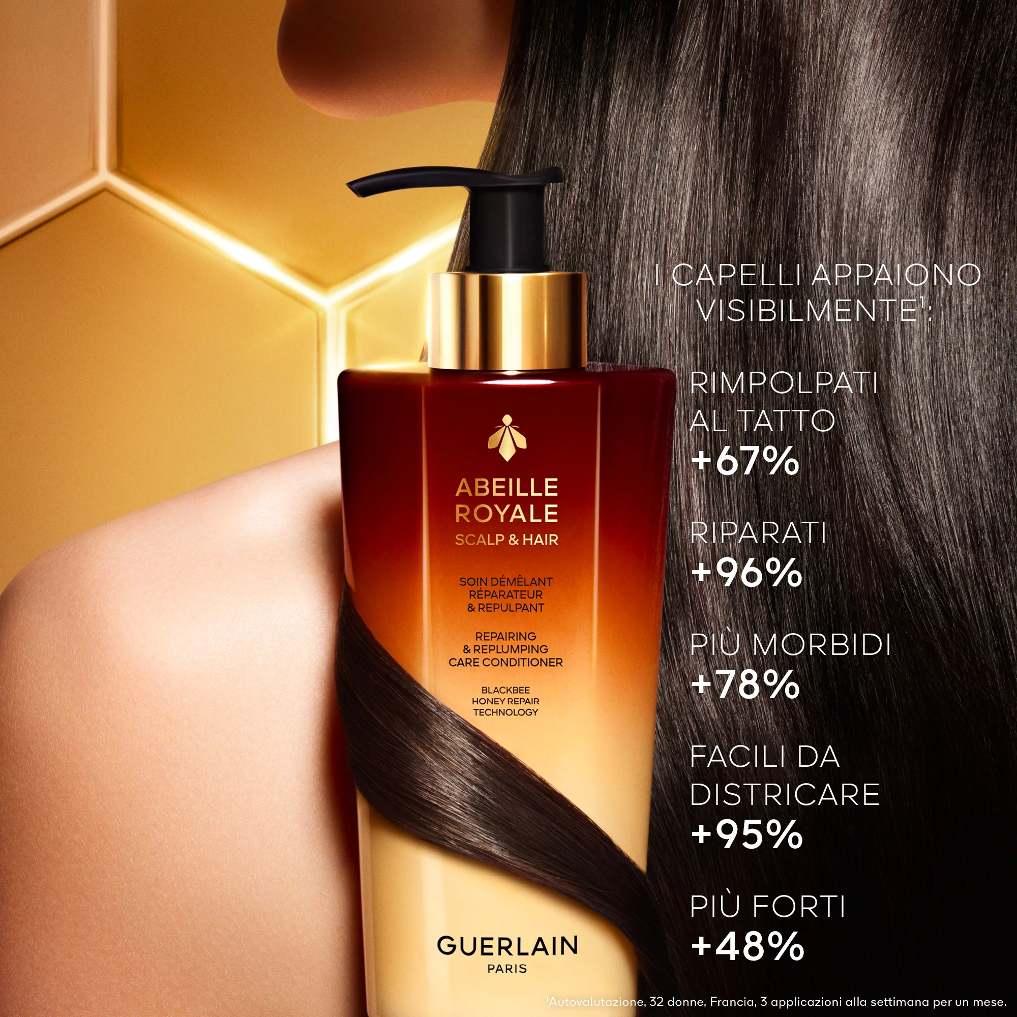 Abeille Royale Scalp & Hair Repairing & Replumping Care Conditioner - Balsamo Idratante Capelli, Balsamo Riparatore Capelli
