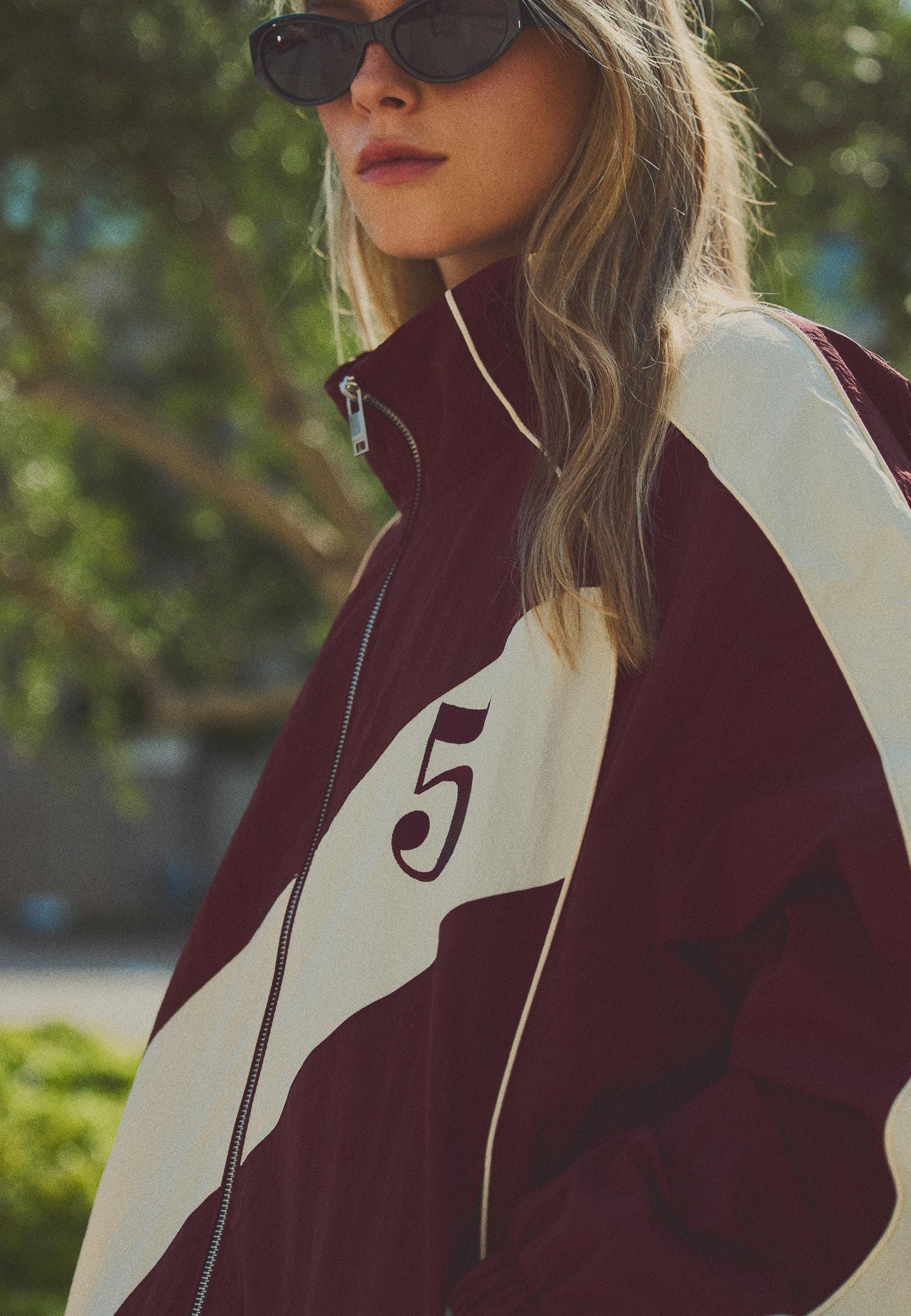 Veste d'entraînement Bershka - rouge