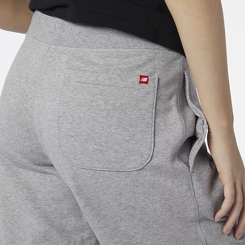 Calções masculinos NB Essentials Stacked Logo - CINZA ATLÉTICO