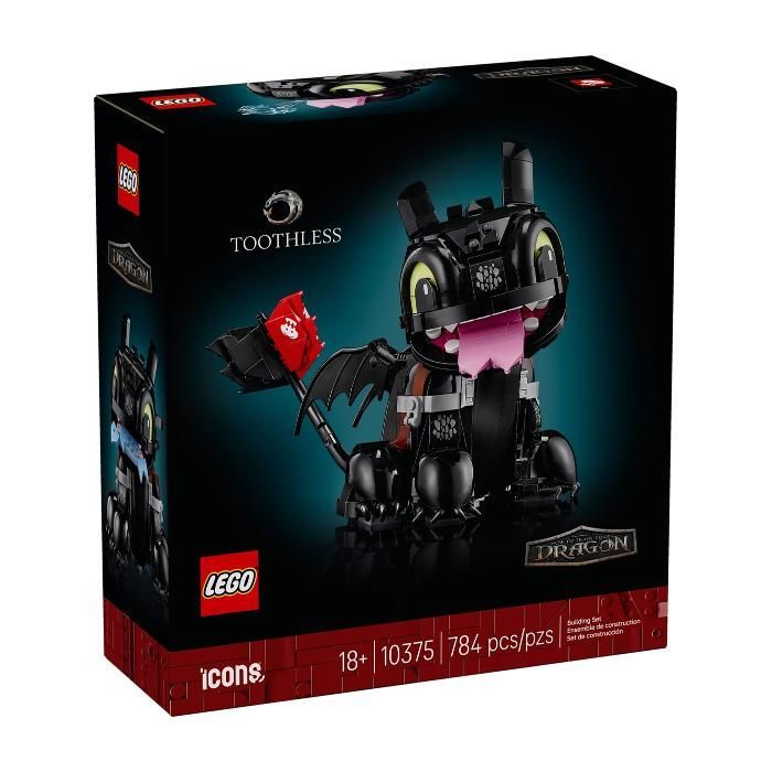 LEGO Minifiguur - LEGO - 10375 - Draken: Tandloos - Zwart - Voor volwassenen - Zelfmontage vereist