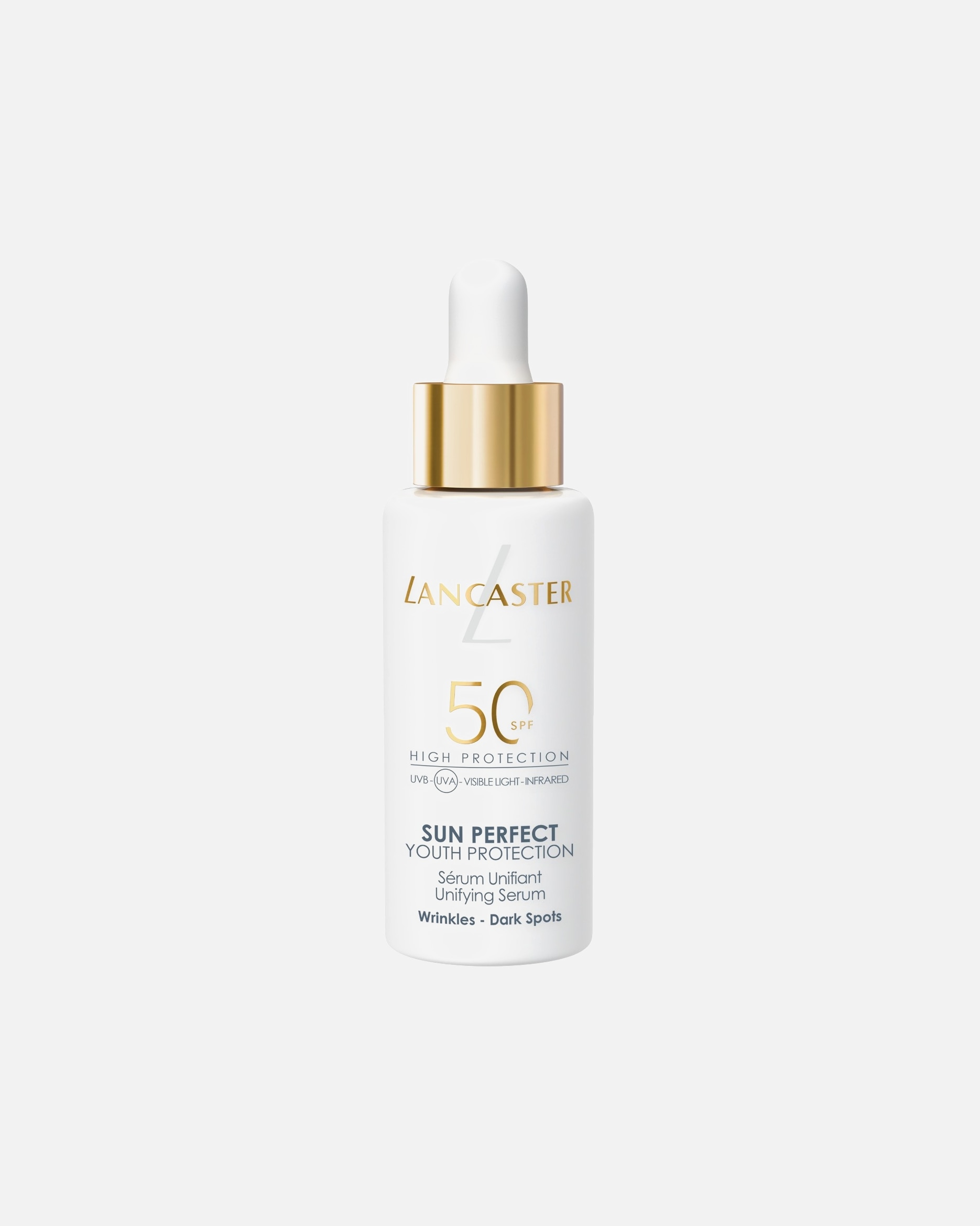 Siero solare uniformante Sun Perfect di Lancaster con SPF50 - 30 ml