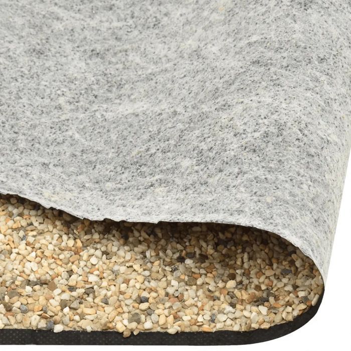 Rouleau de revêtement de pierre - vidaXL - 100x100 cm - Sable naturel - Durable - Design naturel