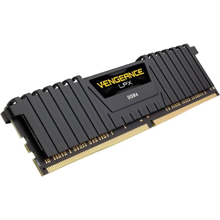 RAM-minne - CORSAIR - Vengeance LPX DDR4 - 16GB 2x8GB DIMM - 3200 MHz - 1.35V - Svart (CMK16GX4M2E3200C)