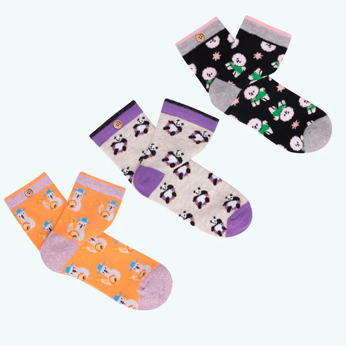 Cabaia graue Socken mit Crazy Animals-Motiv