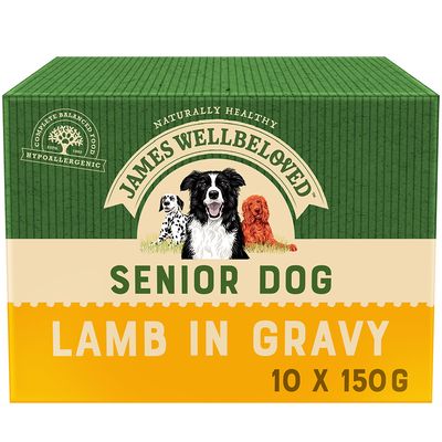Pliculețe James Wellbeloved Senior – Miel cu orez și legume