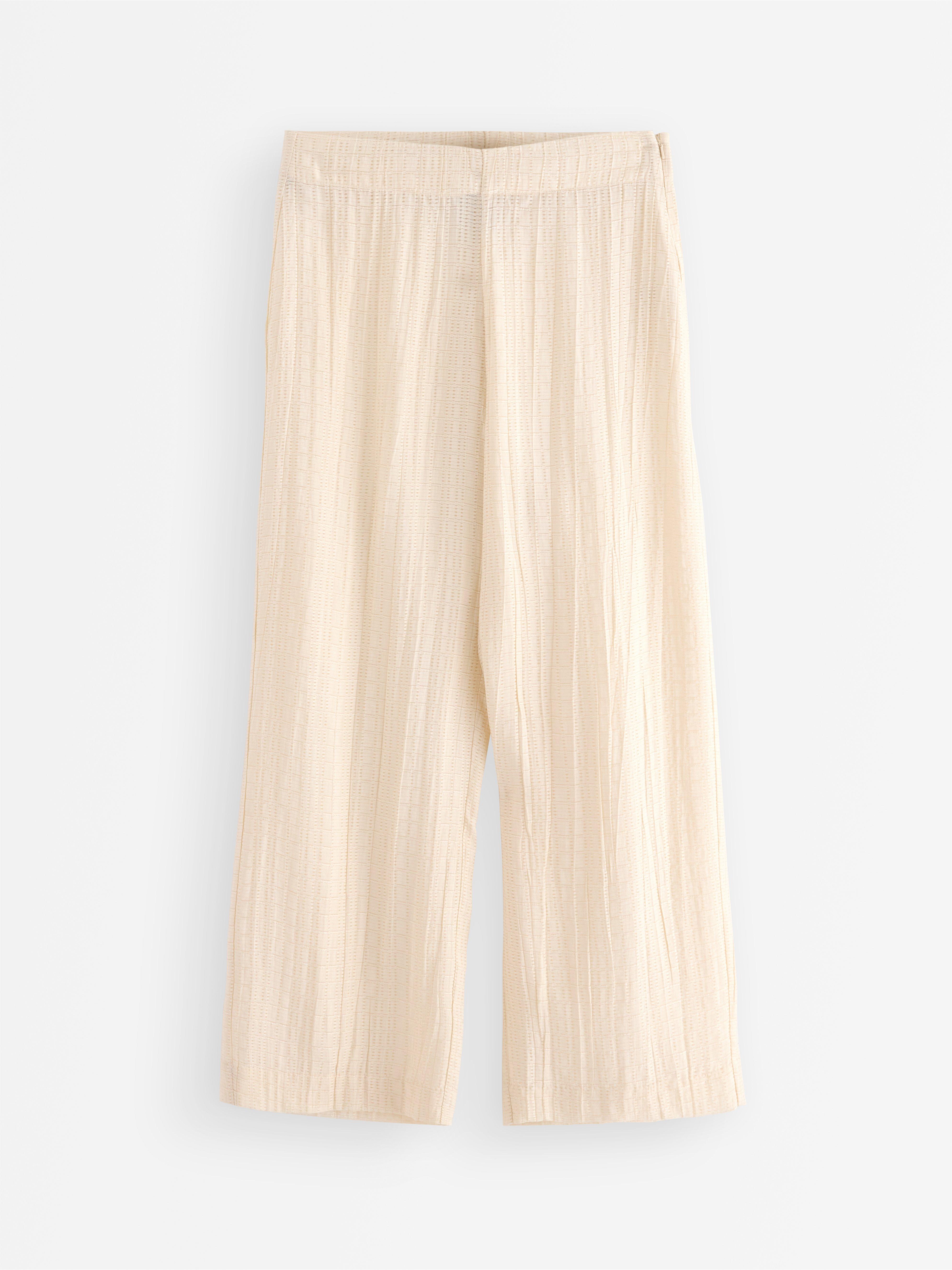 LYKKE Los pantalones anchos Blanco roto