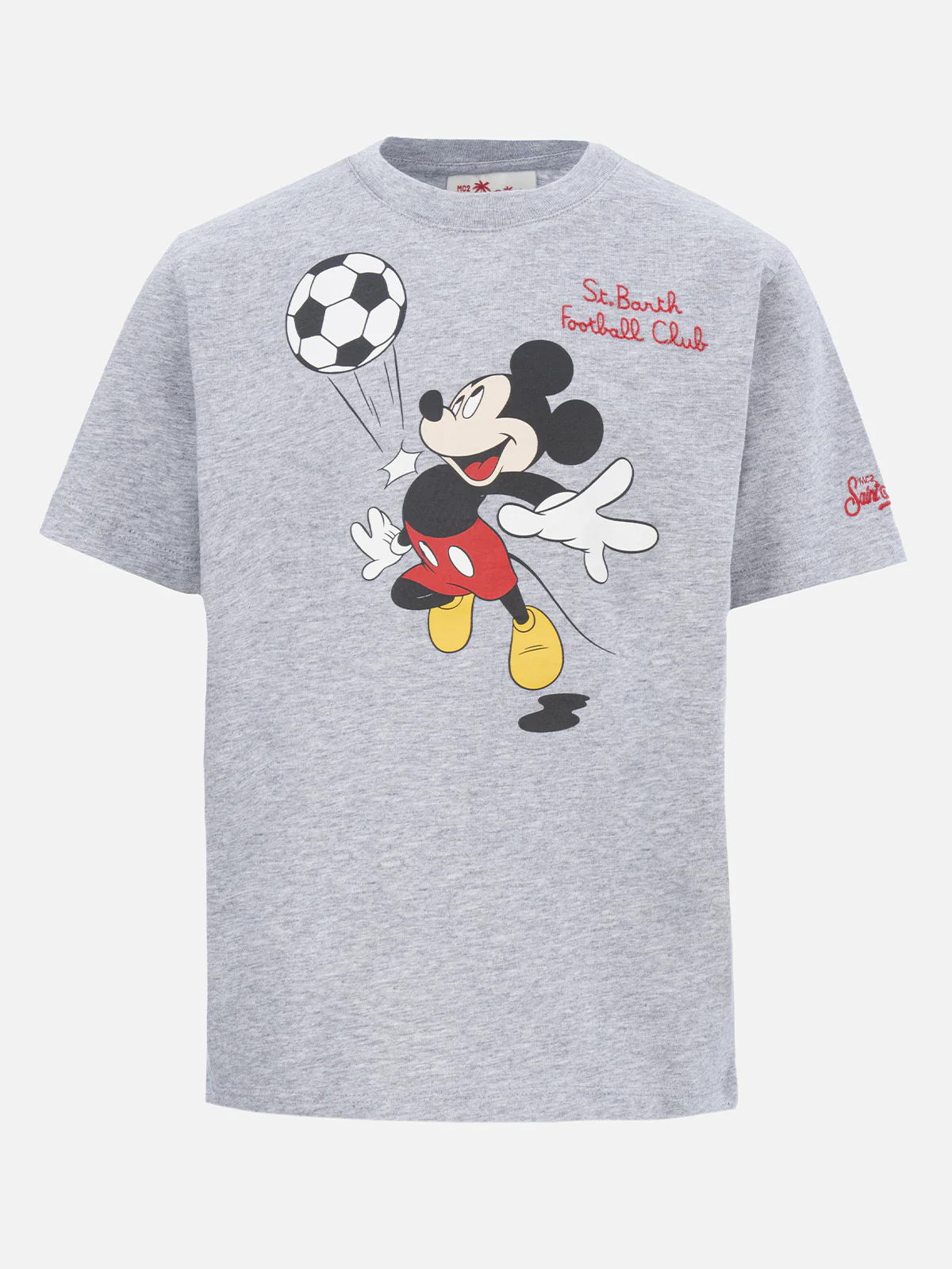 Katoenen T-shirt voor jongens met Mickey Mouse-print en -borduurwerk | EDITIE S