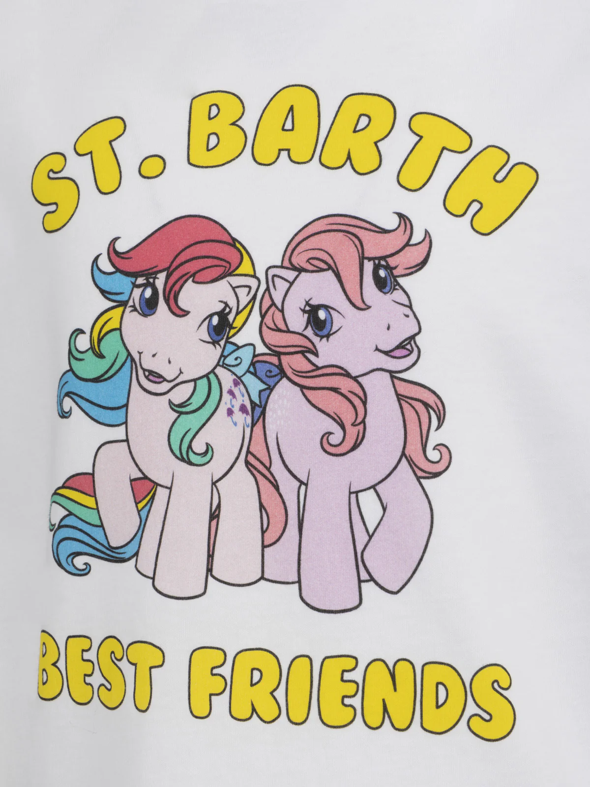 T-shirt da bambina girocollo in jersey di cotone Elly con stampa Barbi