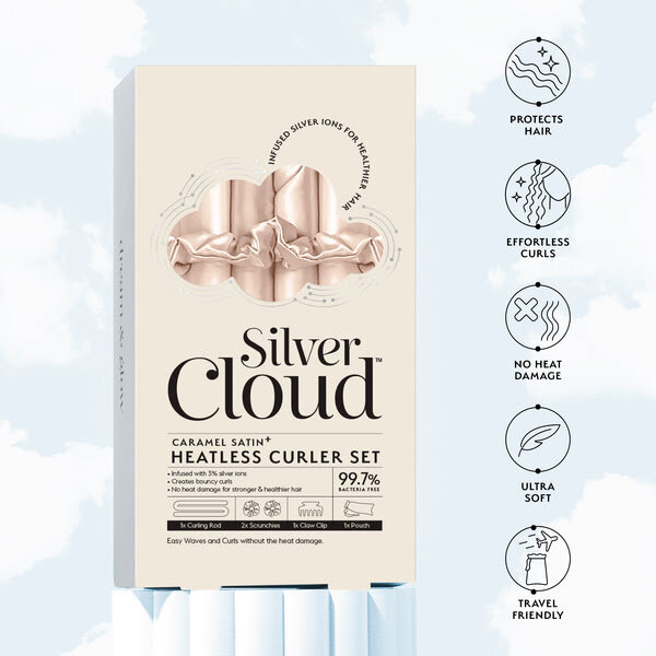 Bezhřevné natáčky Silver Cloud Caramel Satin
