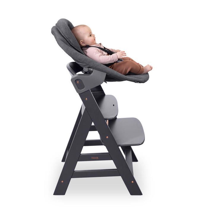 Chaise haute Alpha Newborn Set plus - Gris foncé - HAUCK