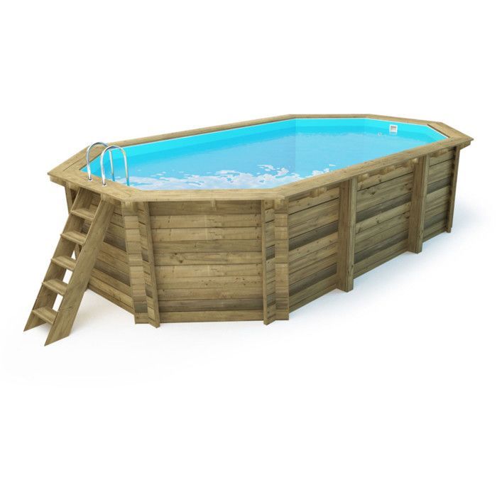 Piscina de madeira 