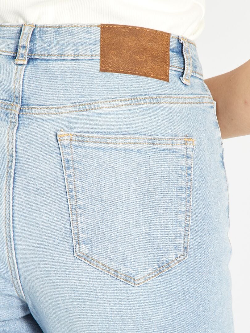 Pantalones vaqueros de talle alto regulares - 38/28L - azul