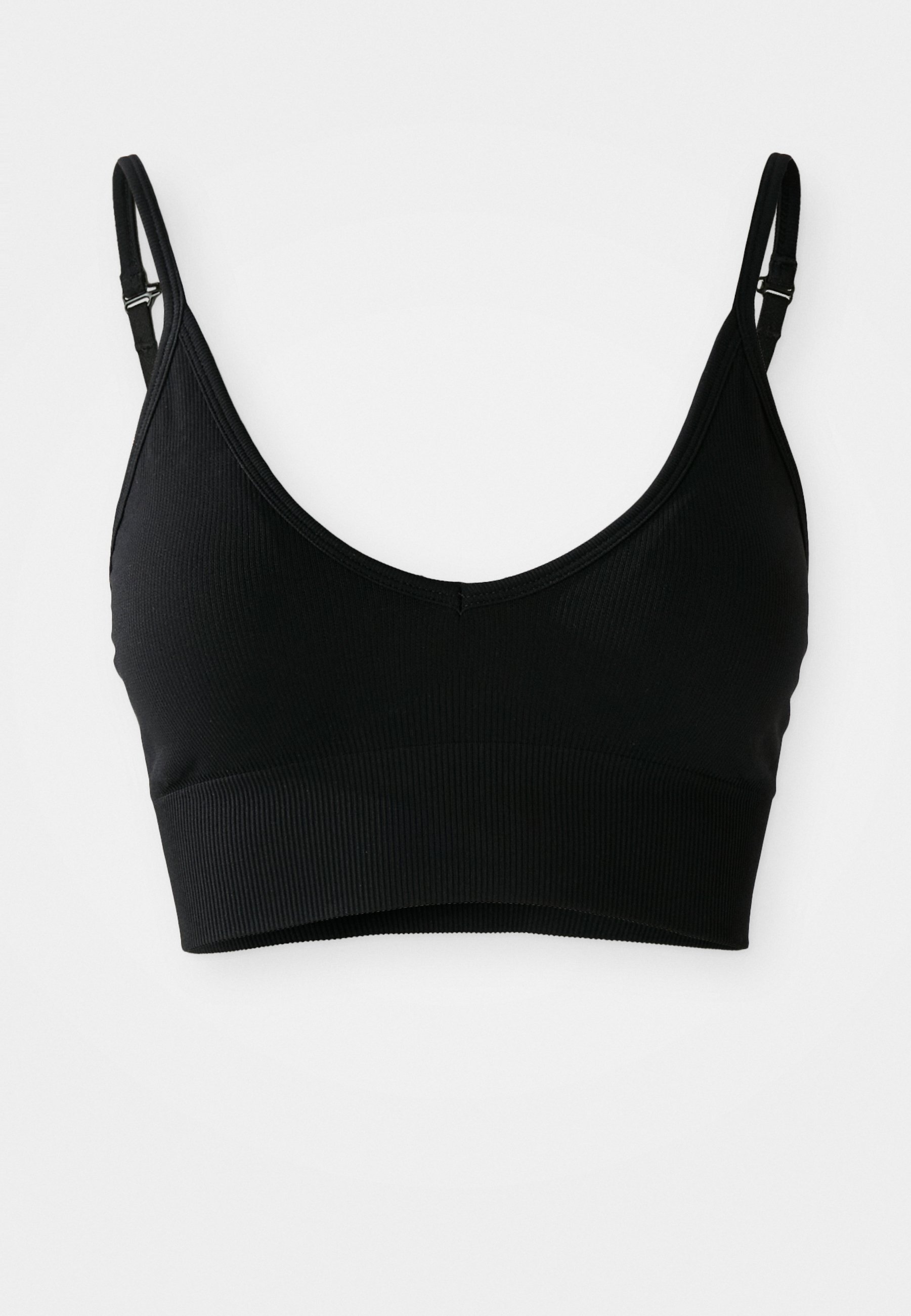 Soutien-gorge à bretelles sans coutures renforcé - Soutien-gorge de sport à maintien léger - Noir