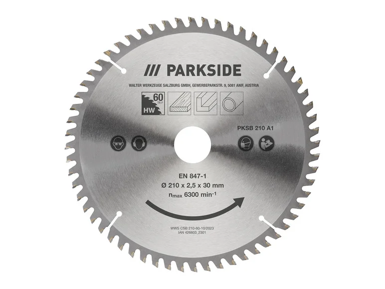 Lâmina de serra circular PARKSIDE® PKSB 210 A1, Ø 21 cm