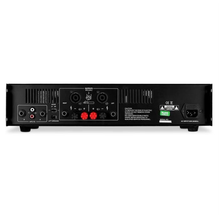 Vonyx VXA-800 Professional Amplifier - 2 x 400W - Bridged Connection - High Sound Quality - Ideal for DJs