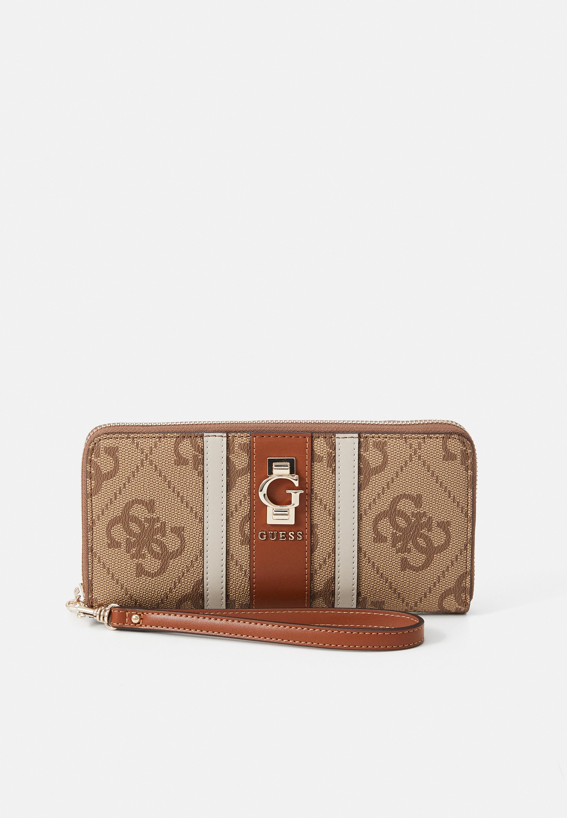 Guess ERENIA VEĽKÁ ZIP AROUND - Peňaženka - latte
