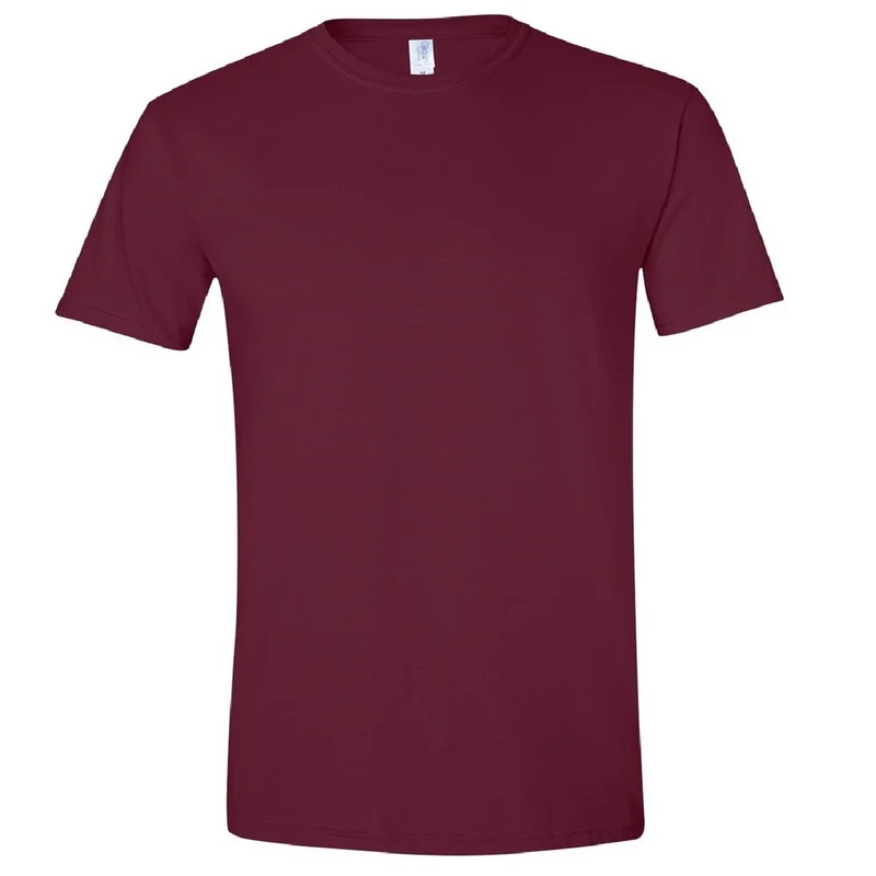 Enkel mjuk kortärmad t-shirt 100 % fet bomull Gildan