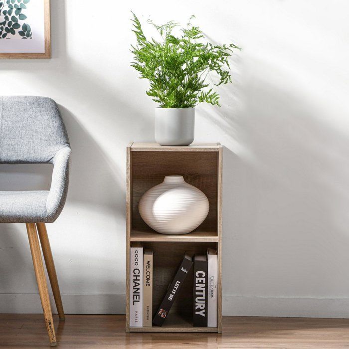 COMPO opbergkast met 2 vakken, licht hout - B29,5 cm