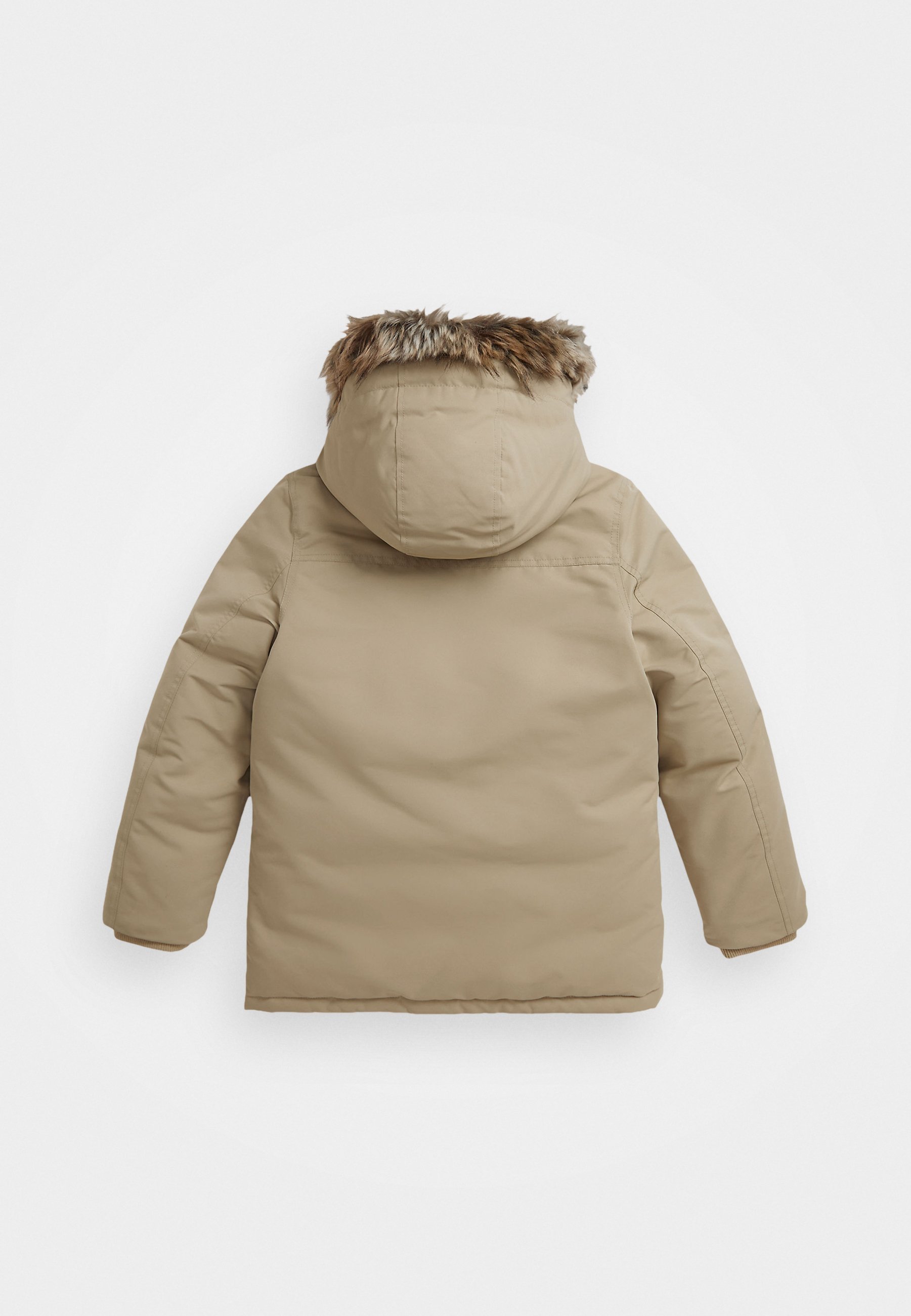 Parka Polo Ralph Lauren à bordure en fausse fourrure - kaki classique