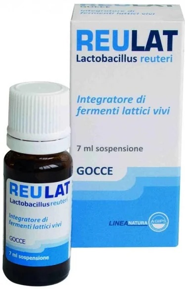 AGIPS FARMACEUTICI Reulat Gotas Suplemento alimentar com fermentos lácticos 7 ml