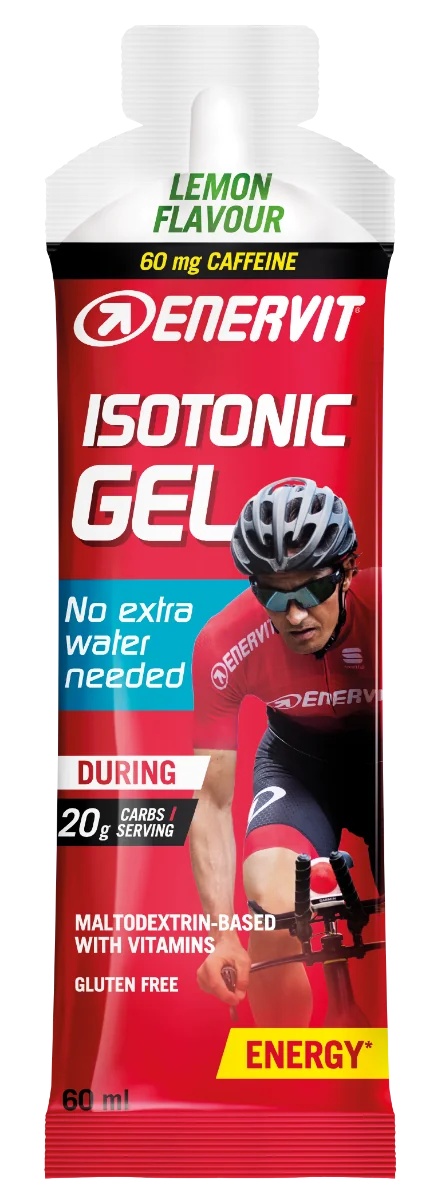 ENERVIT Enervit Sport Gel isotônico Limão com cafeína 60 ml Composição isotônica