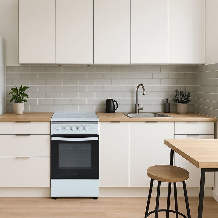 Cocina de gas - OCEANIC - OCEACG5055GW - 4 quemadores - 7700 W - Blanca