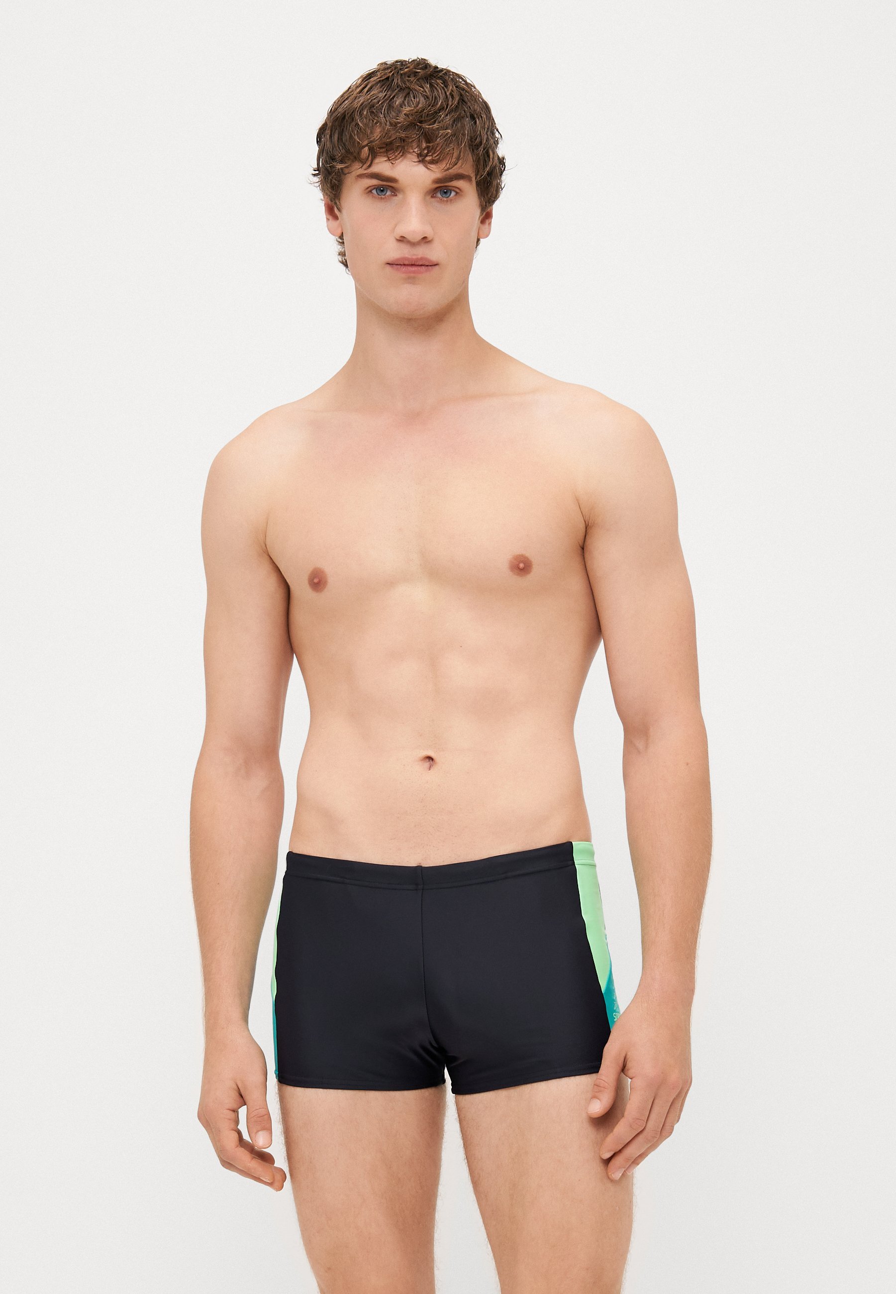 Short de bain Speedo pour homme - Noir/Turquoise