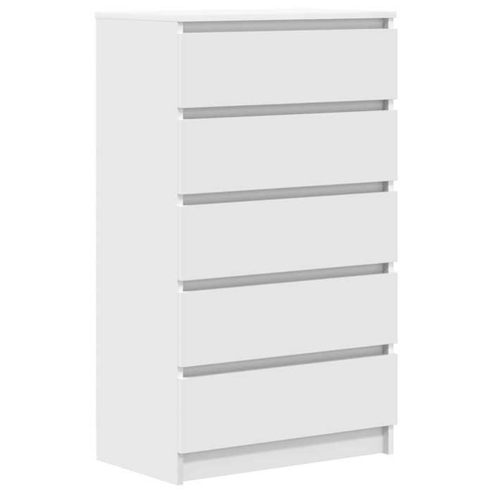 Cassettiera/Armadio da camera da letto - Mango - Bianco 60x36x103 cm - Legno ingegnerizzato M179