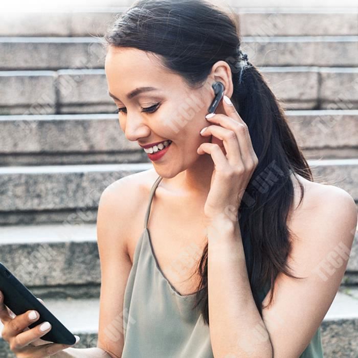 Auriculares Bluetooth TD® - Cancelación de ruido inteligente - Resistentes al agua - Versión 5.1 - Controles táctiles