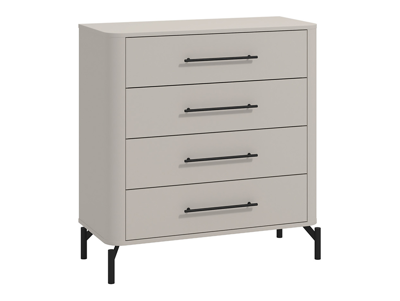 Komoda Serdica 90 cm z 4 szufladami kaszmir